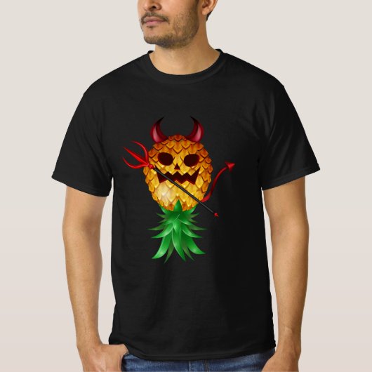 Swinger Updown Bad Pineaple Devil Horn Hallo T-Shirt (Vorderseite)