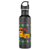 Swinger Upside Down Ananas Liebe Ugly Pat machen Edelstahlflasche (Vorderseite)