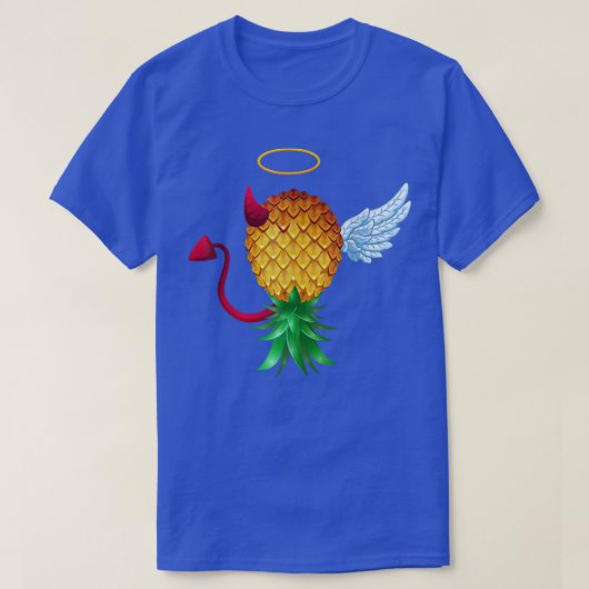 Swinger Upside Down Pineapple Half Devil Half Ange T-Shirt (Design vorne)