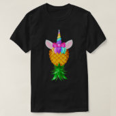 Swinger Upside Down Pineapple Magical Unicorn Rain T-Shirt (Design vorne)