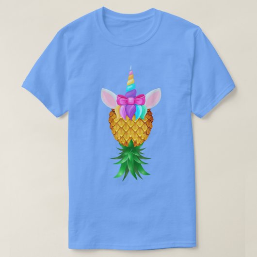 Swinger Upside Down Pineapple Magical Unicorn Rain T-Shirt (Design vorne)