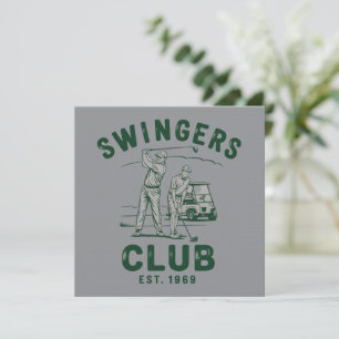 Swingers Club Lustig Sarkastisch Golf Golfspieler Einladung