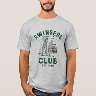 Swingers Club Lustig Sarkastisch Golf Golfspieler T-Shirt