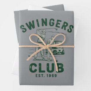Swingers Club Lustig Sarkastisch Golfen Golfer Geschenkpapier Set