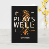 Swingers Lifestyle Funny Upside Down Ananas Karte (Gelbe Blume)