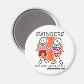 Swingers spielen gut zusammen magnet (Vorderseite/Rückseite)