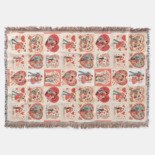 Swingin' Sixties Valentine Patchwork Decke (Vorderseite)