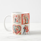Swingin' Sixties Valentine Patchwork Kaffeetasse (Links)