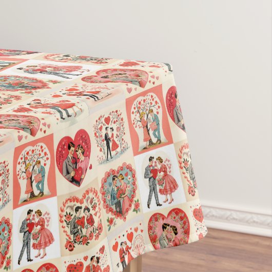 Swingin' Sixties Valentine Patchwork Tischdecke (Beispiel)