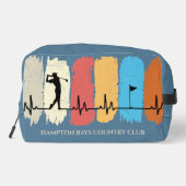 Swingin' Style: Retro Golf Custom Dopp Kit Waschbeutel (Rückseite)