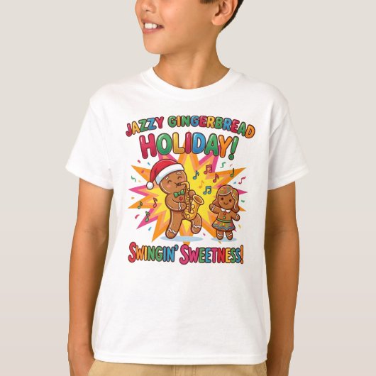 Swingin’ Sweetness Gingerbread T-Shirt – Festive S (Vorderseite)