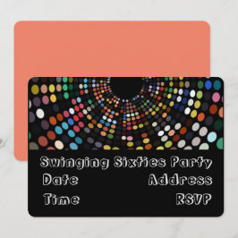 Swinging 60er Retro Party Thema Einladung