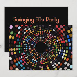 Swinging 60er Retro Party Thema Einladung