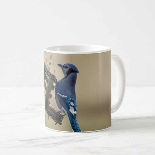 Swinging Blue Jay Coffee Tasse (VorderseiteRechts)