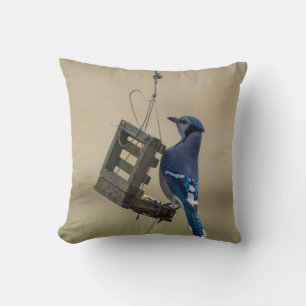 Swinging Blue Jay Kissen