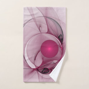 Swinging-Fraktal, moderne abstrakte Beeripink-Kuns Handtuch