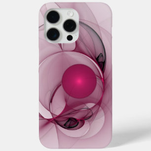 Swinging Fraktal, Moderne Abstrakte Berry Pink Art Case-Mate iPhone Hülle