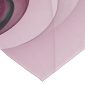 Swinging Fraktal, Moderne Abstrakte Berry Pink Art Kurzer Tischläufer (Ecke)