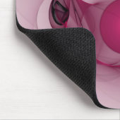 Swinging Fraktal, Moderne Abstrakte Berry Pink Art Mousepad (Ecke)