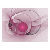 Swinging Fraktal, Moderne Abstrakte Berry Pink Art Tischdecke (Vorderseite (Horizontal))