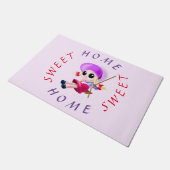 Swinging Girl Doormat Fußmatte (Schrägansicht)