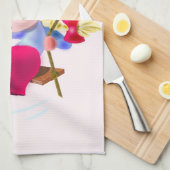 Swinging Girl Kitchen Handtuchmalerei Geschirrtuch (Viertel Falte)