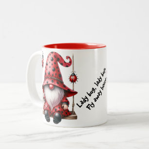 Swinging Ladybug Gnomes Keramik Tasse