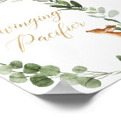 Swinging Schnuller Game Deer Green Gold Poster (Ecke)