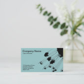 Swings and Roundabouts - Light Blue Green Visitenkarte (Stehend Vorderseite)