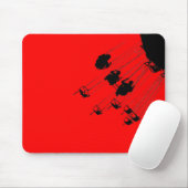 Swings and Roundabouts - Rot Mousepad (Mit Mouse)