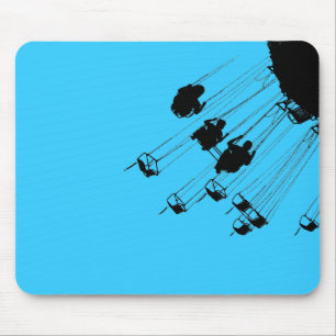 Swings and Roundabouts - Sky Blue Mousepad