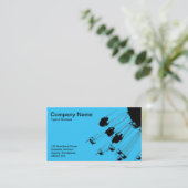 Swings and Roundabouts - Sky Blue Visitenkarte (Stehend Vorderseite)