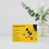 Swings and Roundabouts v2 - Amber Visitenkarte (Stehend Vorderseite)