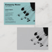 Swings and Roundabouts v2 - Light Blue Green Visitenkarte (Vorne/Hinten)