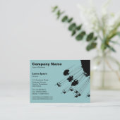 Swings and Roundabouts v2 - Light Blue Green Visitenkarte (Stehend Vorderseite)