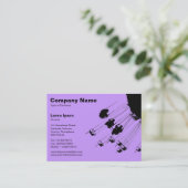 Swings and Roundabouts v2 - Lilac Visitenkarte (Stehend Vorderseite)