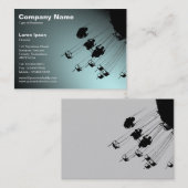 Swings and Roundabouts v2 - Spotlit Pale Blue Visitenkarte (Vorne/Hinten)