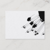 Swings and Roundabouts v2 - White (Gold) Visitenkarte (Rückseite)