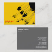 Swings and Roundabouts v3 - Amber Visitenkarte (Vorne/Hinten)