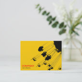 Swings and Roundabouts v3 - Amber Visitenkarte (Stehend Vorderseite)