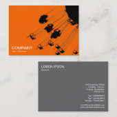 Swings and Roundabouts v3 - Orange Visitenkarte (Vorne/Hinten)