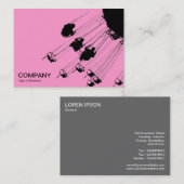 Swings and Roundabouts v3 - Rosa Visitenkarte (Vorne/Hinten)