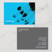 Swings and Roundabouts v3 - Sky Blue Visitenkarte (Vorne/Hinten)