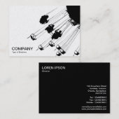 Swings and Roundabouts v3 - White (Gold) Visitenkarte (Vorne/Hinten)