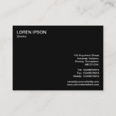 Swings and Roundabouts v3 - White (Gold) Visitenkarte (Rückseite)