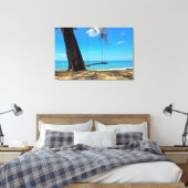 Swings & Tree auf dem Sand Leinwanddruck (Insitu (Schlafzimmer))