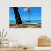 Swings & Tree on the Sand Poster (Küche)