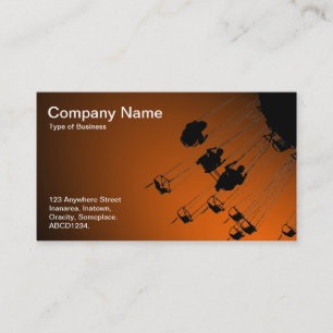 Swings und Roundabouts - Spotlit Orange Visitenkarte