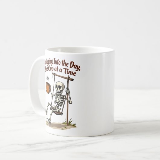 Swingskeleton-Kaffee-Tasse Kaffeetasse (Vorderseite Links)
