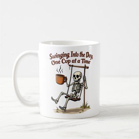 Swingskeleton-Kaffee-Tasse Kaffeetasse (Links)